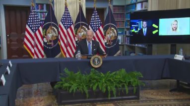 VIDEO NOW: President Biden meets with the CEOs of companies in a variety of sectors