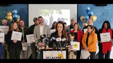 Jessica De La Cruz Congressional Announcement  March 16 2022