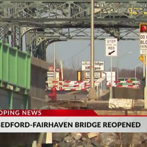 New Bedford-Fairhaven Bridge reopens to traffic after getting stuck
