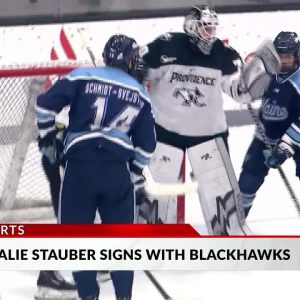 PC goaltender Stauber signs with Blackhawks