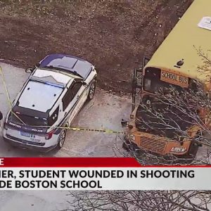 Student, teacher shot outside school in Mass.