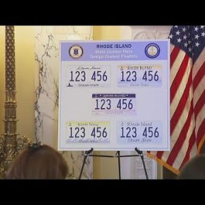 VIDEO NOW RI license plate design finalists unveiled