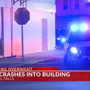 Car slams into Central Falls building, driver flees