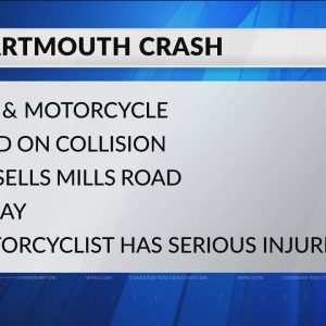 Man seriously injured in motorcycle crash in Dartmouth