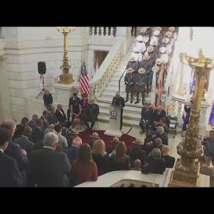 VIDEO NOW: Col. Manni, Gov. McKee remarks during Lt. Col. Darnell Weaver swearing in ceremony