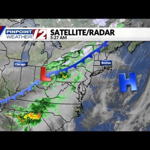 Weather Now: Increasing Clouds this Afternoon, Rain Tonight; Cooler Easter Sunday