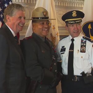 Weaver sworn in as RI State Police superintendent