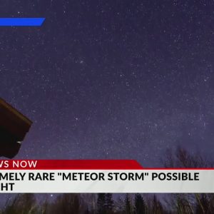 Calling all stargazers: Rare meteor shower possible Monday night
