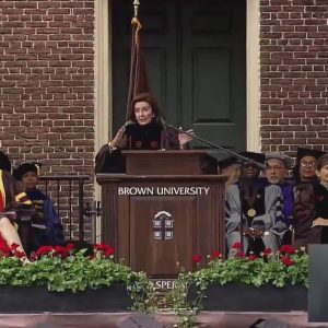 Nancy Pelosi offers some advice to Brown University's Class of 2022