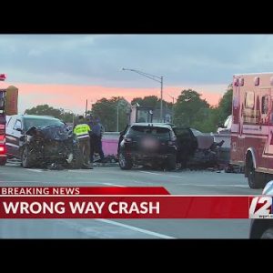 Police pursuit ends in multi-car crash on I-195