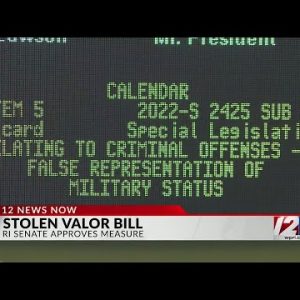RI lawmakers OK bill that would criminalize 'stolen valor'
