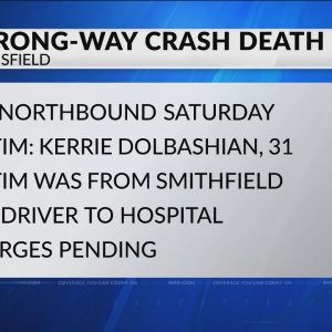 Smithfield woman killed in wrong-way crash on I-495