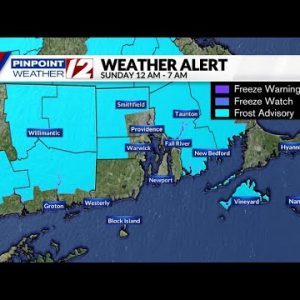 Weather Now:  Frost Advisory into Sunday morning; Warmer Sunday Afternoon