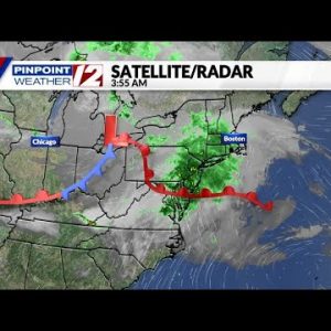 Weather Now: Rainy & Cloudy First Half of Today; Major Warm-up This Weekend
