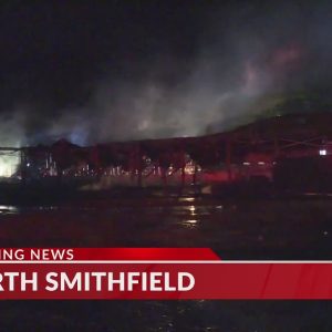 Fire destroys North Smithfield barn