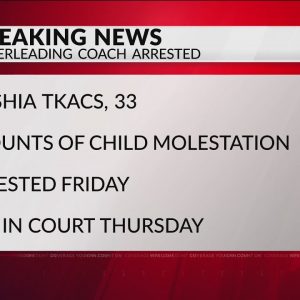 Former cheerleading coach charged with child molestation