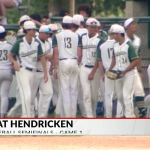 Hendricken, N.K. take Game 1 of D1 baseball semifinal series