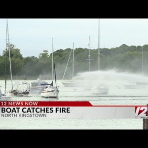 Sailboat catches fire, sinks in North Kingstown marina