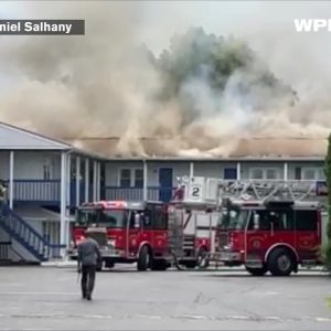 VIDEO NOW: Fire at Middletown hotel