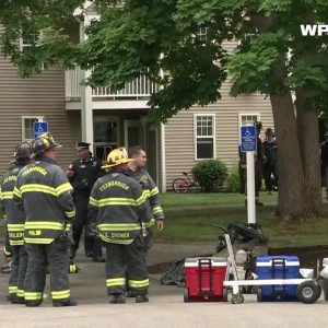 VIDEO NOW: Police officer hospitalized after Mansfield apartment fire