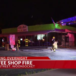 Woonsocket coffee shop damaged in fire