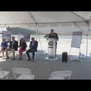 VIDEO NOW: RI officials celebrate completion of Quonset pier expansion and modernization