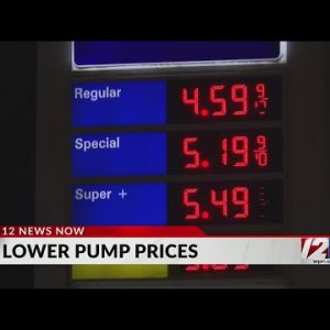 Gas prices continue downward trend in RI, MA