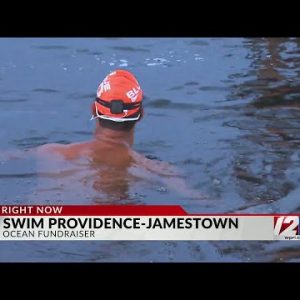 Man swimming 25 miles from Providence to Jamestown for charity