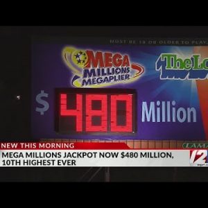 Mega Millions jackpot grows to $480 million