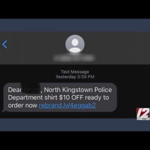 RI police departments warn of T-shirt texting scam