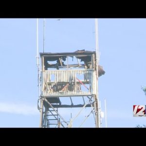 Richmond radio tower damaged by fire