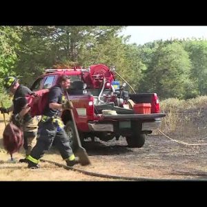 VIDEO NOW: Brush fire scorches Barrington nature preserve