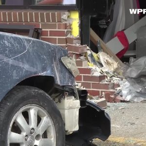 VIDEO NOW: Car crashes into a Cranston salon