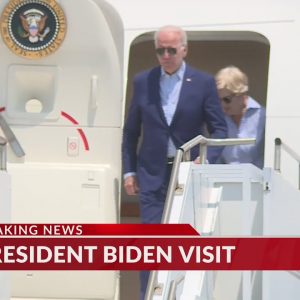 VIDEO NOW: President Biden leaves Air Force One at TF Green