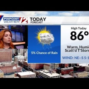 Weather Now: T'Storms This Afternoon; Nice End to Week