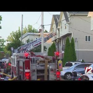 4 people, 2 dogs saved from burning Providence home