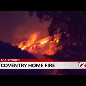 Coventry modular home goes up in flames