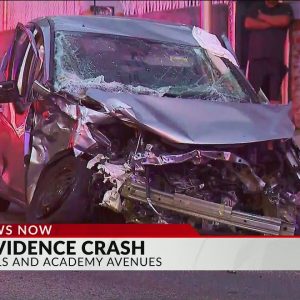 Crash sends car into Providence home