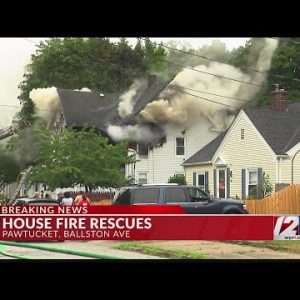 Pawtucket house fire sends 2 to hospital