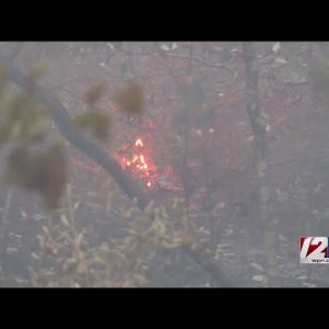 Unattended campfire sparks Burrillville brush fire