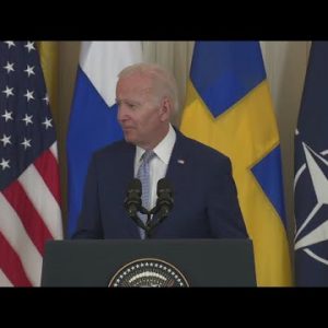 VIDEO NOW: Biden formalizes US support for Finland, Sweden joining NATO