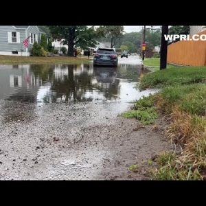 VIDEO NOW: Flooding on North Providence street