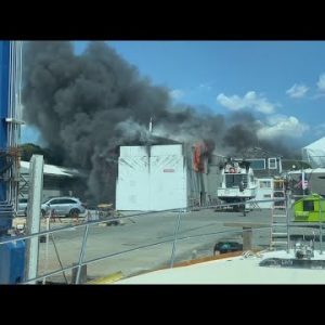 Video Now: Mattapoisett Boatyard Fire