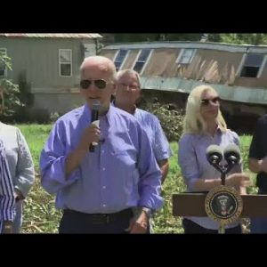 VIDEO NOW: President Biden remarks after touring flood damage