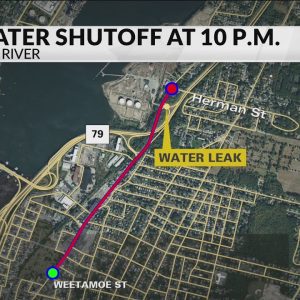 Emergency water shutoff in Fall River