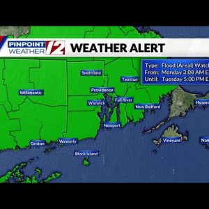 Weather Alert: Flood Watch Issued; Tracking Heavy Rain Tonight Into Tuesday