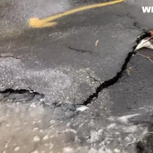 VIDEO NOW: Atwells Avenue asphalt collapsing on some blocks