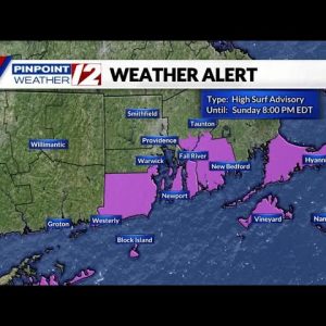 Weather Alert: Dangerous Surf Through Sunday with Dry Skies