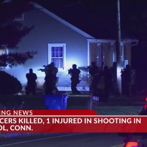 2 Connecticut officers shot, killed; 1 injured