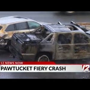 All lanes reopened on I-95 in Pawtucket after fiery crash